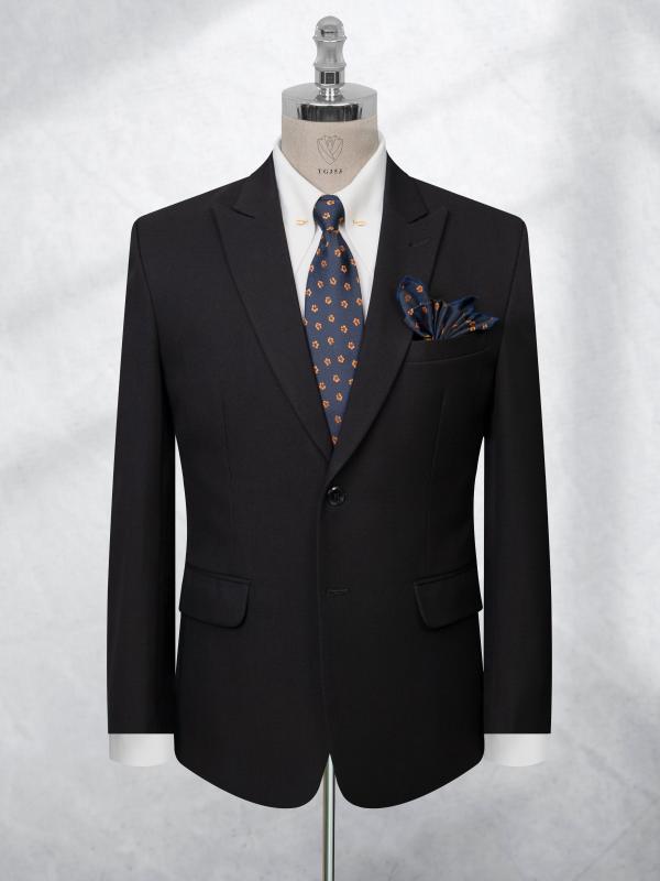 Bộ Suit Đen Dày Cao Cấp Classic Fit TGS353